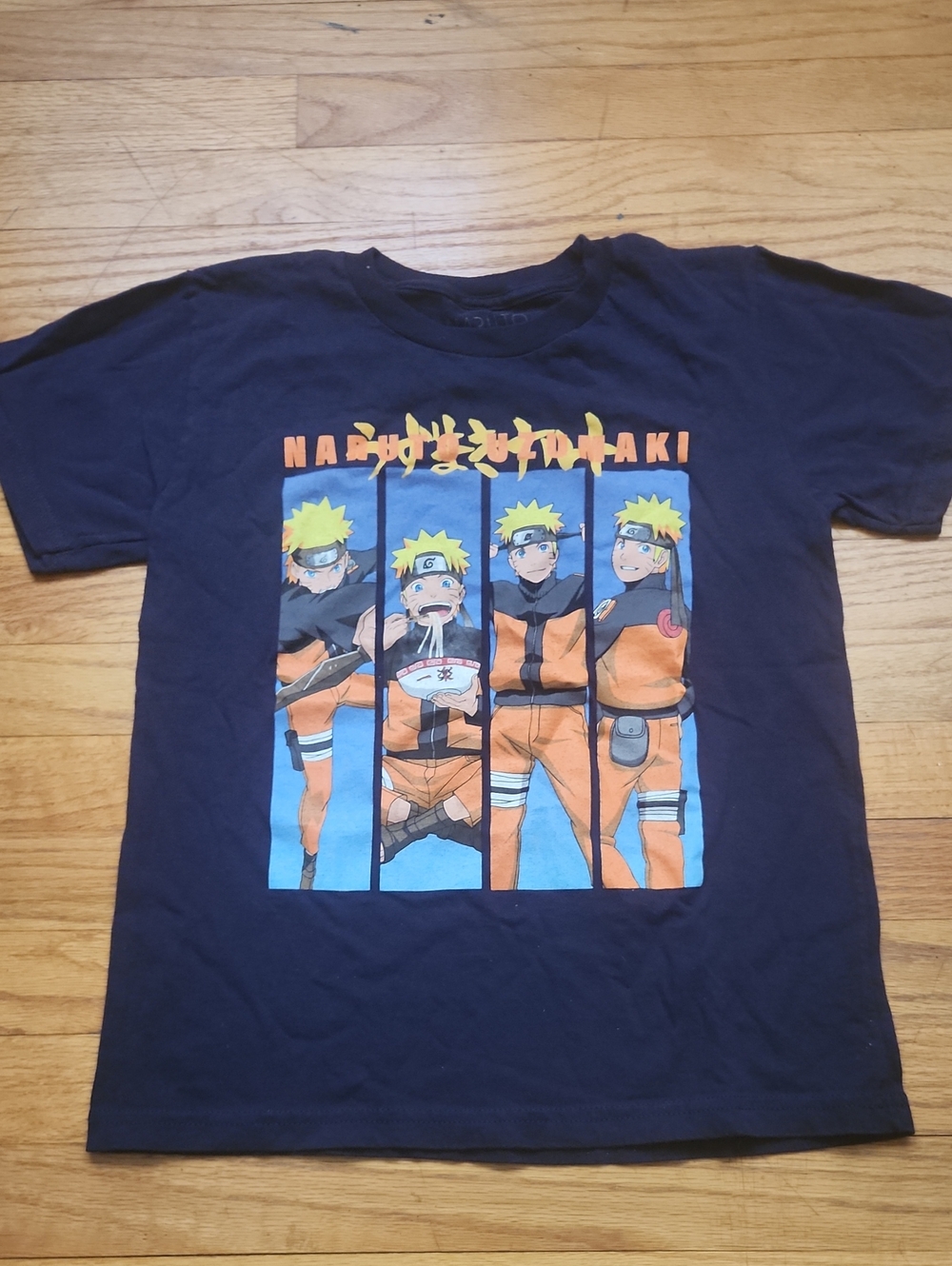 EUC Kids Naruto Graphic Tee - Navy/Orange Small Teen